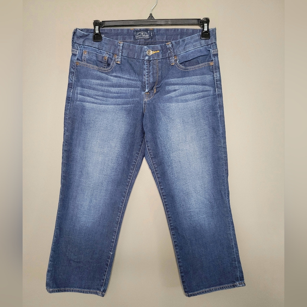 Dark Wash "Sweet Jean Crop" Cropped Jeans - Lucky Brand